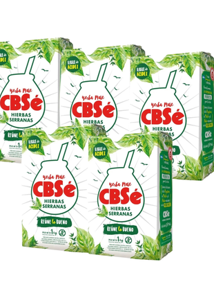CBSe Hierbas Serranas Argentine Yerba Mate, 1 kg (Pack of 5)