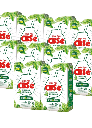 CBSe Hierbas Serranas Argentine Yerba Mate, 1 kg (Pack of 10)