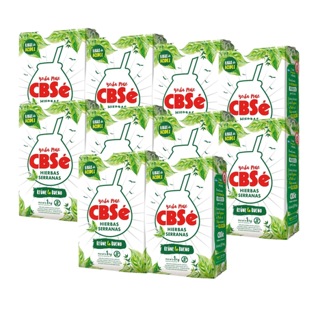 CBSe Hierbas Serranas Argentine Yerba Mate, 1 kg (Pack of 10)
