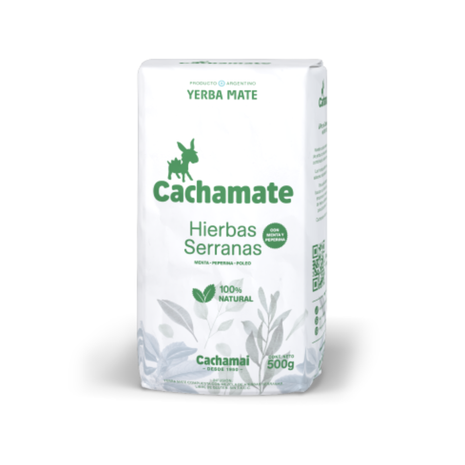 Cachamate Hierbas Serranas Argentine Yerba Mate, 500 g / 1.1 lb bag
