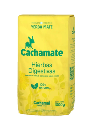 Cachamate Hierbas Digestivas Argentine Yerba Mate, 1 kg / 2.2 lb bag