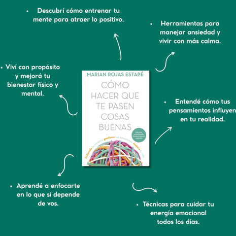 Cómo Hacer que te pasen Cosas Buenas / How to Make Good Things Happen – Marian Rojas Estapé (Spanish Edition)