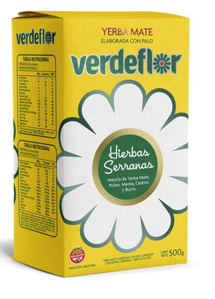 Verdeflor Hierbas Serranas Argentine Yerba Mate, 500 g / 1.1 lb bag