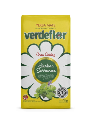 Verdeflor Hierbas Serranas Argentine Yerba Mate, 1 kg / 2.2 lb bag