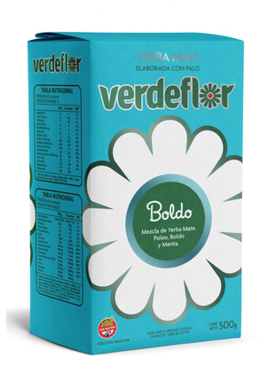 Verdeflor Con Boldo Argentine Yerba Mate, 500 g / 1.1 lb bag
