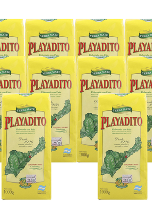 Playadito Suave Argentine Yerba Mate, 1000 g (Pack of 10)
