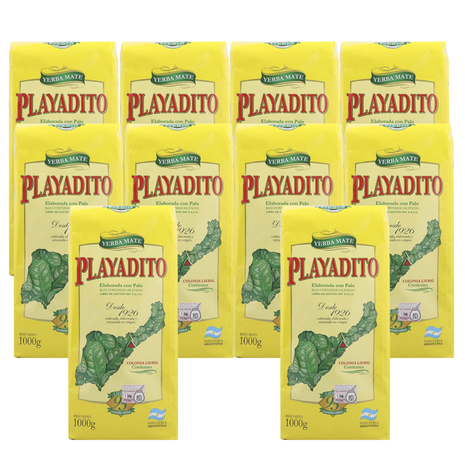Playadito Suave Argentine Yerba Mate, 1000 g (Pack of 10)