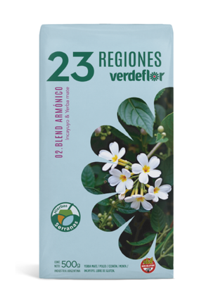 Verdeflor 23 Regiones Blend Armónico 0.2 Inciayuyo Argentine Yerba Mate, 500 g / 1.1 lb bag