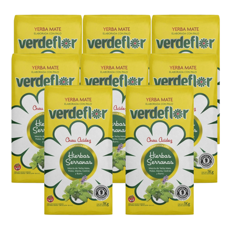 Verdeflor Hierbas Serranas Argentine Yerba Mate, 500 g (Pack of 5) (2.5 kg)