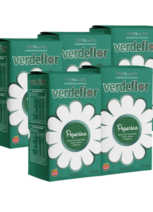 Verdeflor Peperina Argentine Yerba Mate, 500 g (Pack of 5) (2.5 kg)