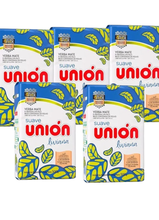 Yerba Mate Unión Suave Liviana 500 g (Pack x5)