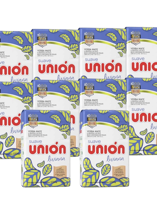 Yerba Mate Unión Suave Liviana 1 kg (Pack x10)