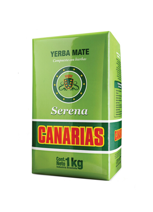 Yerba Mate Canarias Serena, con finas hierbas (Toronjil, Mburucuyá, Menta y Tilo) (1kg)