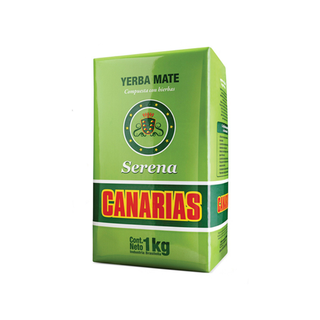 Yerba Mate Canarias Serena, con finas hierbas (Toronjil, Mburucuyá, Menta y Tilo) (1kg)
