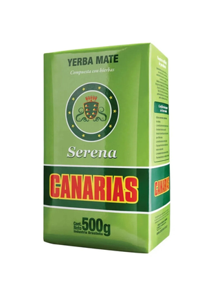 Yerba Mate Canarias Serena, con finas hierbas (Toronjil, Mburucuyá, Menta y Tilo) (500g)