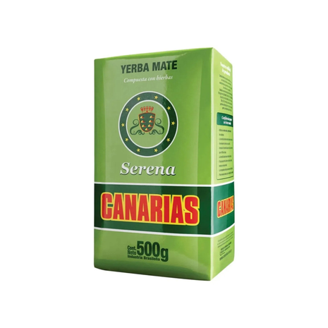 Yerba Mate Canarias Serena, con finas hierbas (Toronjil, Mburucuyá, Menta y Tilo) (500g)