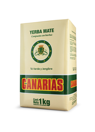 Yerba Mate Canarias Té Verde y Jengibre (1kg)