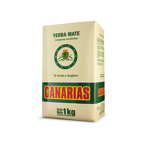 Yerba Mate Canarias Té Verde y Jengibre (1kg)