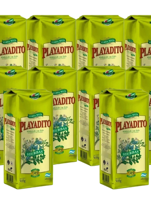 Playadito Organic Argentine Yerba Mate, 500 g (Pack of 10)