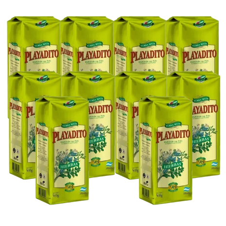 Playadito Organic Argentine Yerba Mate, 500 g (Pack of 10)