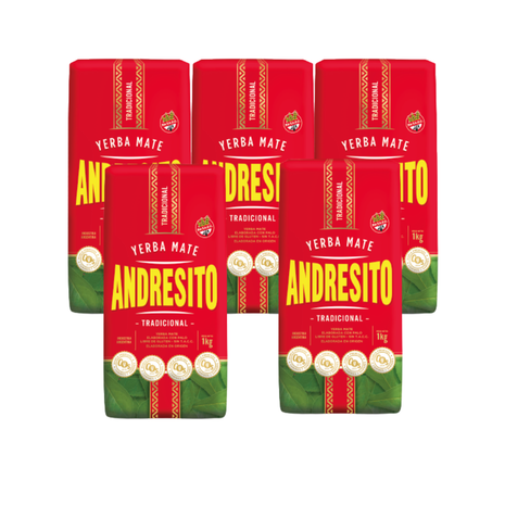 Yerba Mate Andresito Tradicional (1kg) (Pack x5) (5kg)