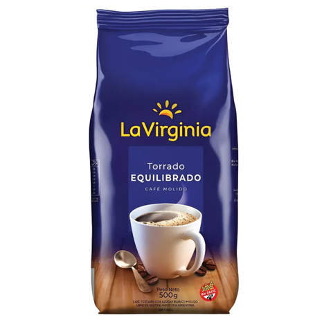 La Virginia Café Molido Torrado Clásico Equilibrado 500g – Ground Roasted Coffee Balanced