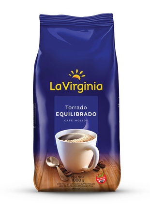 La Virginia Café Molido Torrado Clásico Equilibrado 1kg – Ground Roasted Coffee Balanced