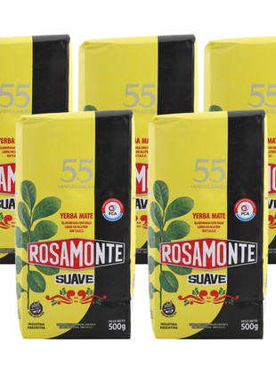 Rosamonte Suave Argentine Yerba Mate, 500 g (Pack of 10)