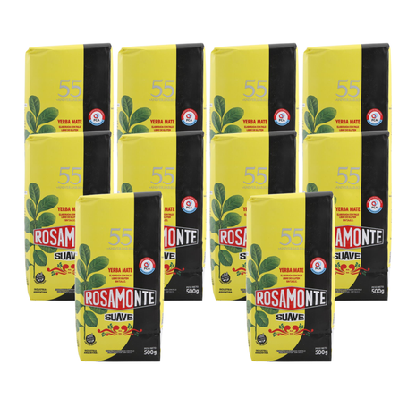 Rosamonte Suave Argentine Yerba Mate, 500 g (Pack of 10)