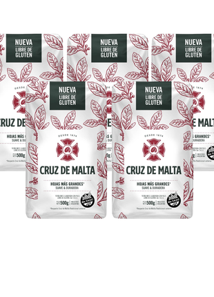 Cruz de Malta Traditional Argentine Yerba Mate 500 g pack of 5