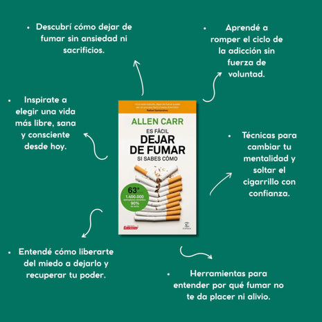 Es fácil dejar de fumar sin fuerza de voluntad / The Easy Way to Stop Smoking (Without Willpower) – Allen Carr (Spanish Edition)