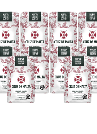Cruz de Malta Traditional Argentine Yerba Mate 500 g pack of 10