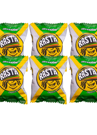 Alfajor Rasta Relleno con Dulce de Leche, Recubierto con Baño de Repostería BLANCO (70gr) (Pack x6u) (420gr)