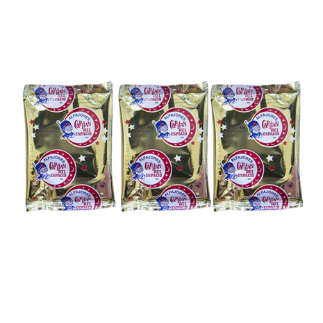 Alfajor Capitán del Espacio NEGRO, relleno de Dulce de Leche (40gr) (Pack de 3u) (120gr)