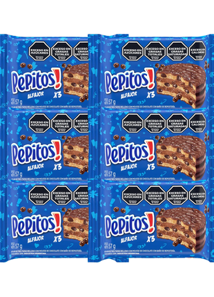 Alfajor Pepitos Triple 57g (Pack x6un) (345g)