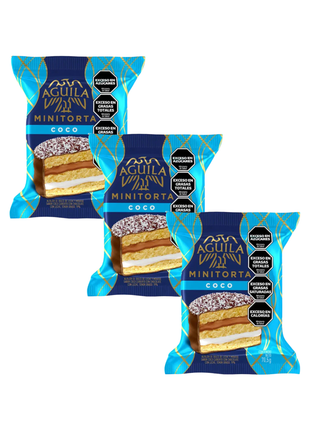 Alfajor Minitorta Aguila COCO (73gr) (Pack de 3u) (219gr)