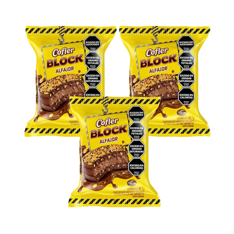 Alfajor Cofler Block Simple (40gr) (Pack x3un) (120gr)