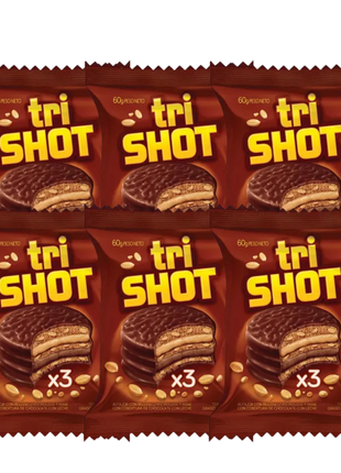 Alfajor Triple SHOT Chocolate (60gr) (Pack de 6u) (360gr)