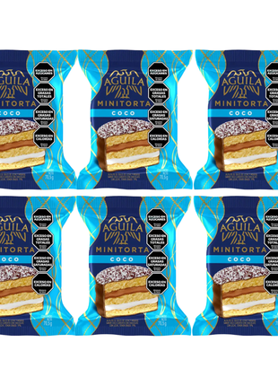 Alfajor Minitorita Aguila COCO (73gr) (Pack de 6u) (438gr)
