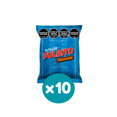 Alfajor Fulbito Chocolate (30gr) (Pack de 10u) (300gr)