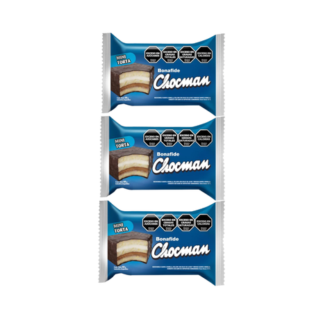 Mini torta Chocman Clásica 68g (Pack x3un) (204g)