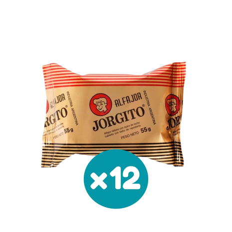 Alfajor Jorgito Clásico Negro (55gr) (Pack 12u) (660gr)