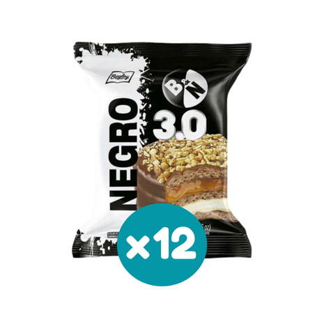 Alfajor Blanco & Negro 3.0, NEGRO (73.5gr.) (Pack de 12u.) (880gr.)