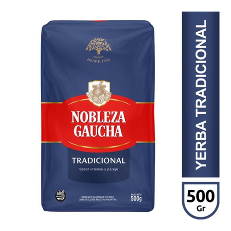 Nobleza Gaucha Traditional Argentine Yerba Mate, 500 g / 1.1 lb bag