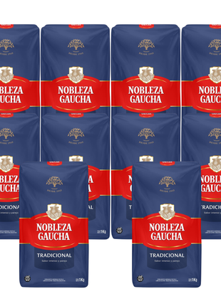 Nobleza Gaucha Traditional Argentine Yerba Mate, 1 kg (Pack of 10)