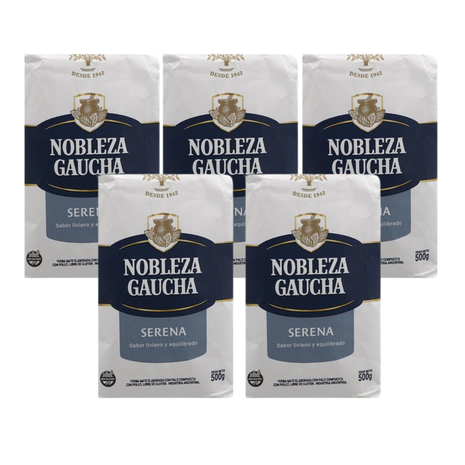 Nobleza Gaucha Suave Argentine Yerba Mate, 500 g (Pack of 5)