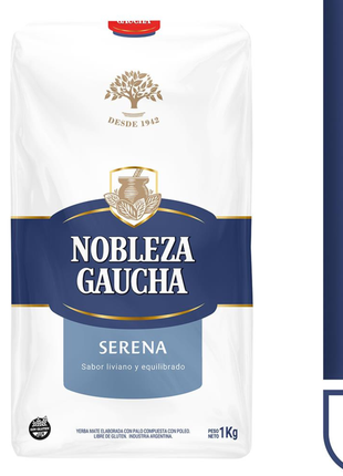 Nobleza Gaucha Suave Serena Argentine Yerba Mate, 1 kg / 2.2 lb bag