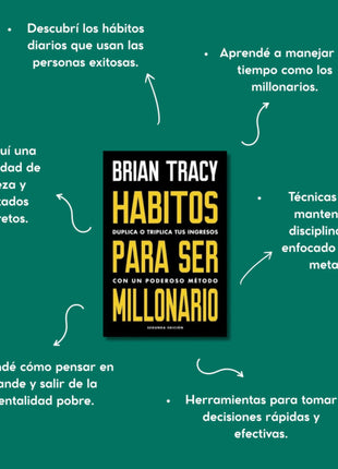 Hábitos para ser millonario / Million Dollar Habits – Brian Tracy (Spanish Edition)