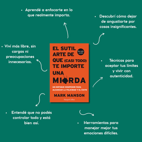 El sutil arte de que casi todo te importe una mierda / The Subtle Art of Not Giving a F*ck – Mark Manson (Spanish Edition)