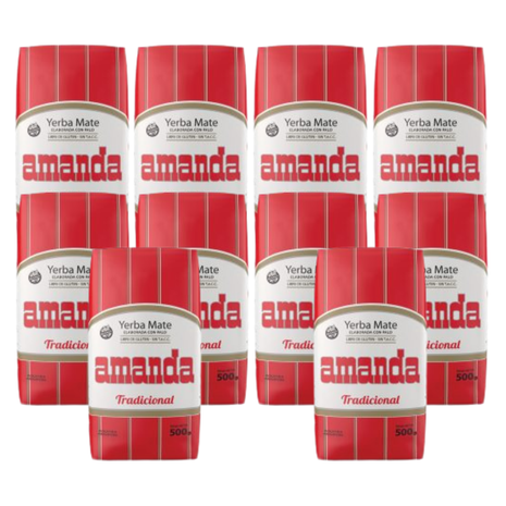 Amanda Tradicional Argentine Yerba Mate 500 g (Pack of 10)
